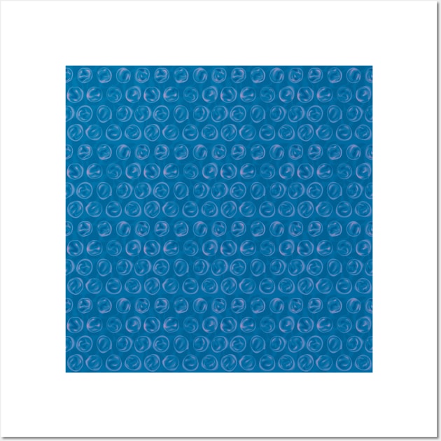 Pattern Bubble Wrap blue Wall Art by vectalex